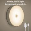 Smart Human Body Sensor Led Light USB Recargable Portatil Night Lamp Automatic Motion Lights Room Decor Bedroom Closet Lighting