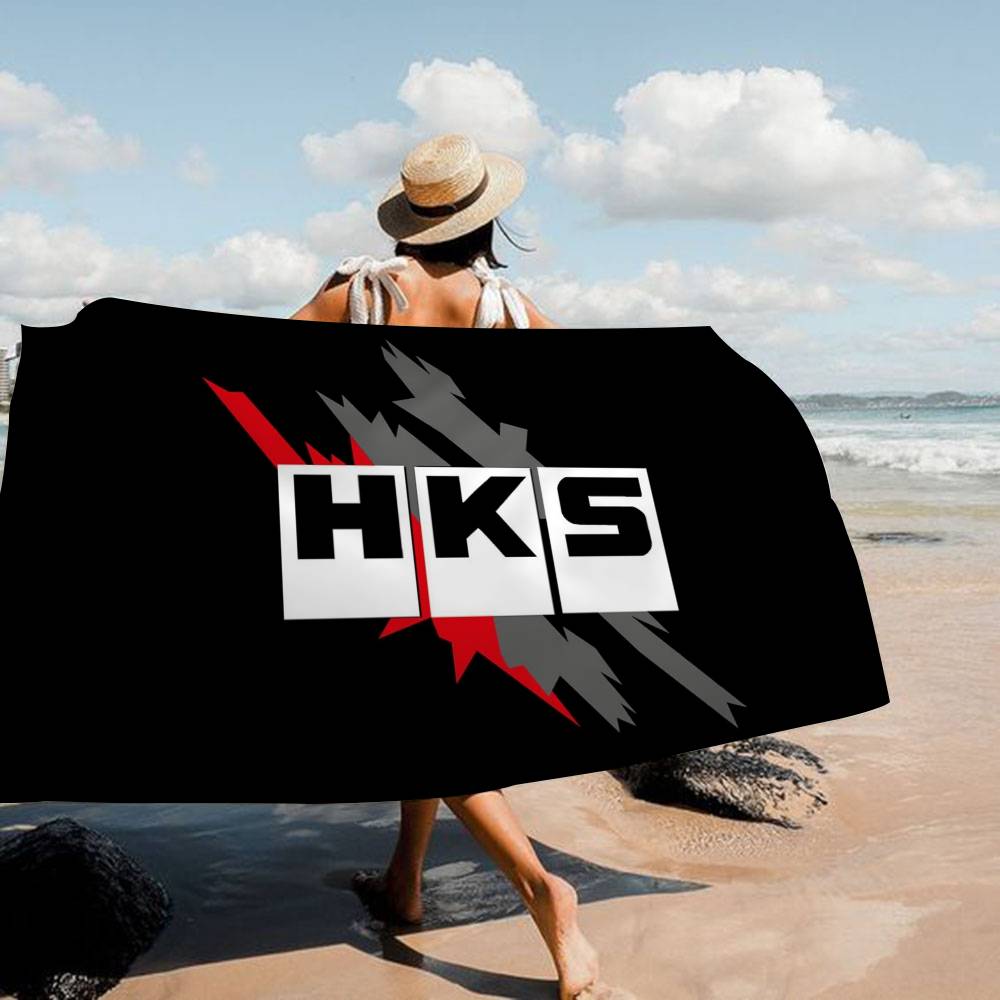 Sports Car HKS JDM Big Microfiber Beach Towels Quick Dry Towel Sand Beach Towels Pool Towel For Travel Swim Pool Yoga