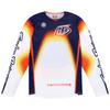 RS Taichi Troy Lee Designs Enduro SE PRO ARRAY Long Breathable Motocross Lightweight Jersey, TDU230, WHITE/NAVY, Medium, Sleeve, Mesh, Off-Road