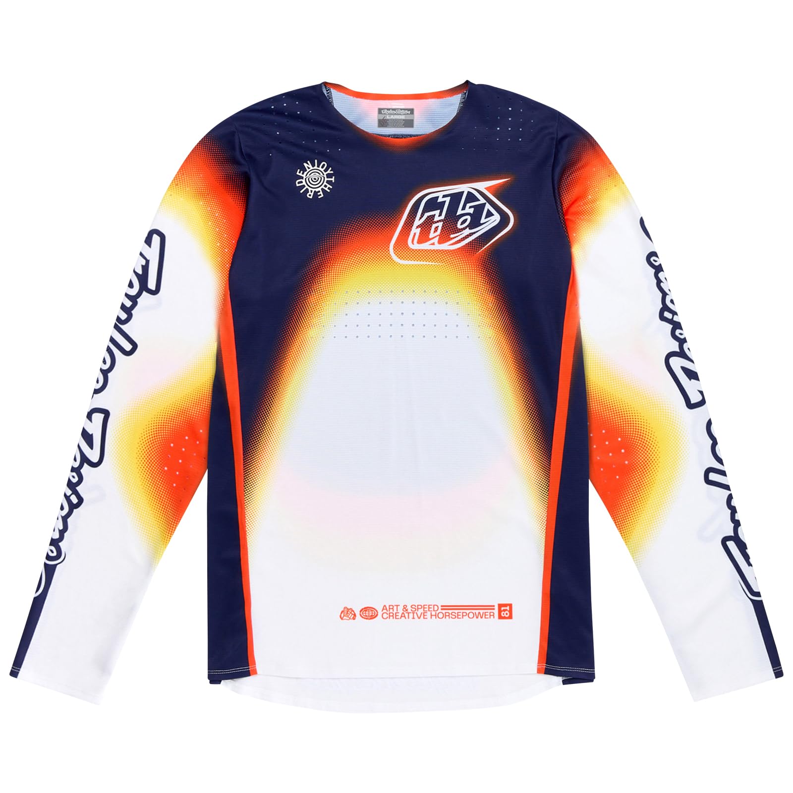 

RS Taichi Troy Lee Designs Enduro SE PRO ARRAY Long Breathable Motocross Lightweight Jersey, TDU230, WHITE/NAVY, Medium, Sleeve, Mesh, Off-Road