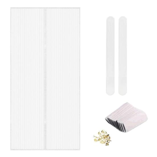 Москітна дверна завіса Магнітна москітна сітка, дихаюча, проста установка, магнітна застібка, дверна сітка, москітна завіса