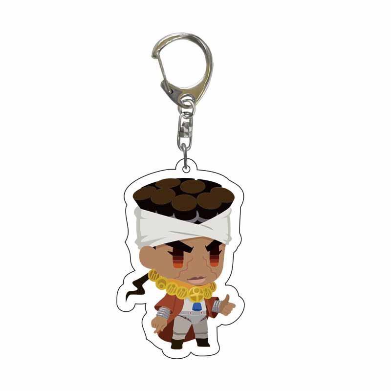 JOJO's Bizarre Adventure Acrylic Double-Sided Transparent Keychain Set of 5 Pendants