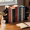 Black Metal Metal Bookend Versatile Book Holder Special Cat Bookend  Office Bookshelf