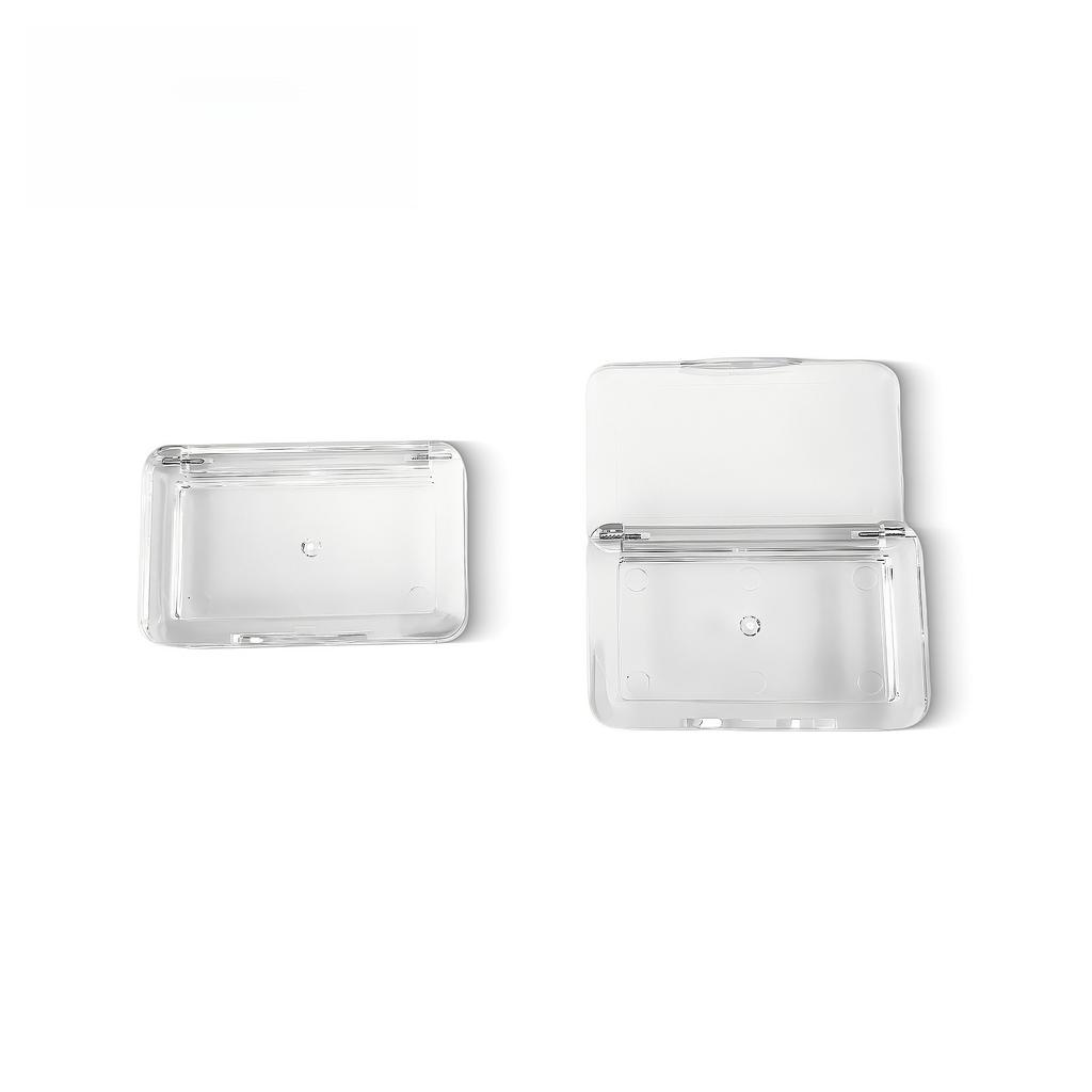 10PCS 5g Clear Rectangle Empty Makeup Palette Refillable, Multi-Use Container for Eyeshadow Blush Brow Soap Gel