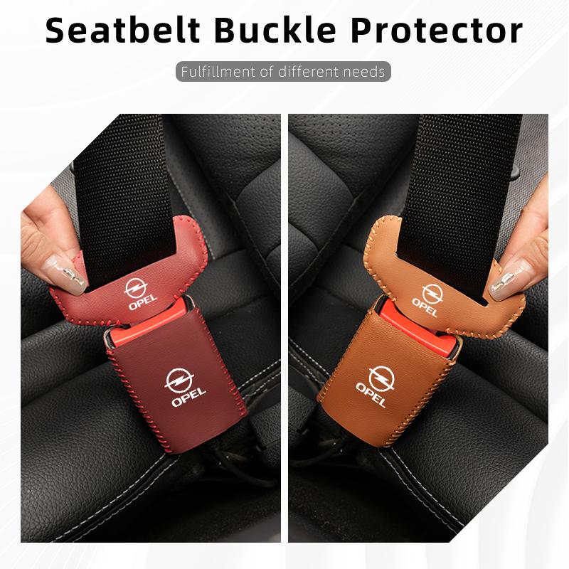 Anti Scratch Car Seat Belt Clip Protector Seatbelt Buckle Lock Cover For Opel Antara Zafira Meriva Mokka Grandland Ampera Vivaro