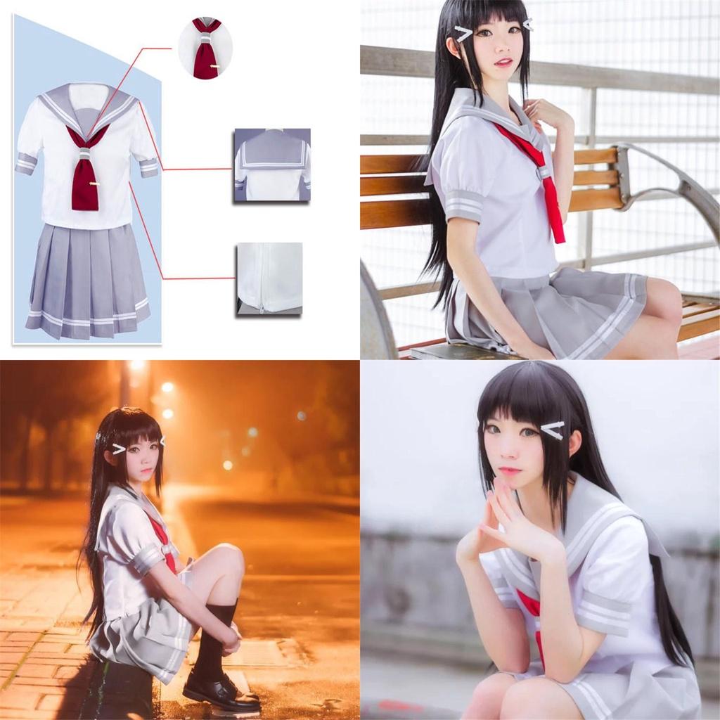 Love Live Sunshine Aqours Takami Chika Uniform Sailor Suit Cosplay Costume Skirt For Anime Fans