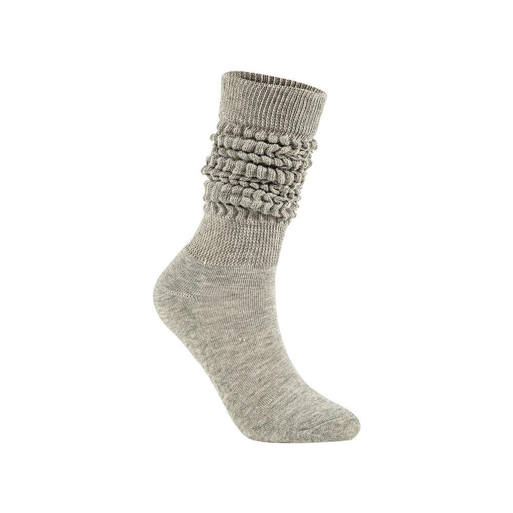

Unisex Mid-High Tube Terry Pile Socks for Autumn and Winter Warmth Triple Inspection Quality серый
