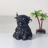 Animal Resin Craft Figurine With Natural Water Crystal For Office Decor And Feng Shui Gifts