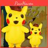 Fantasia Inflável de Mascote Detetive Pikachu Infantil Adulto de Qualidade Premium Para Cosplay e Festas de Halloween