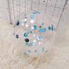 10" Gold Sequin Clear Latex Balloon for Parties & Events