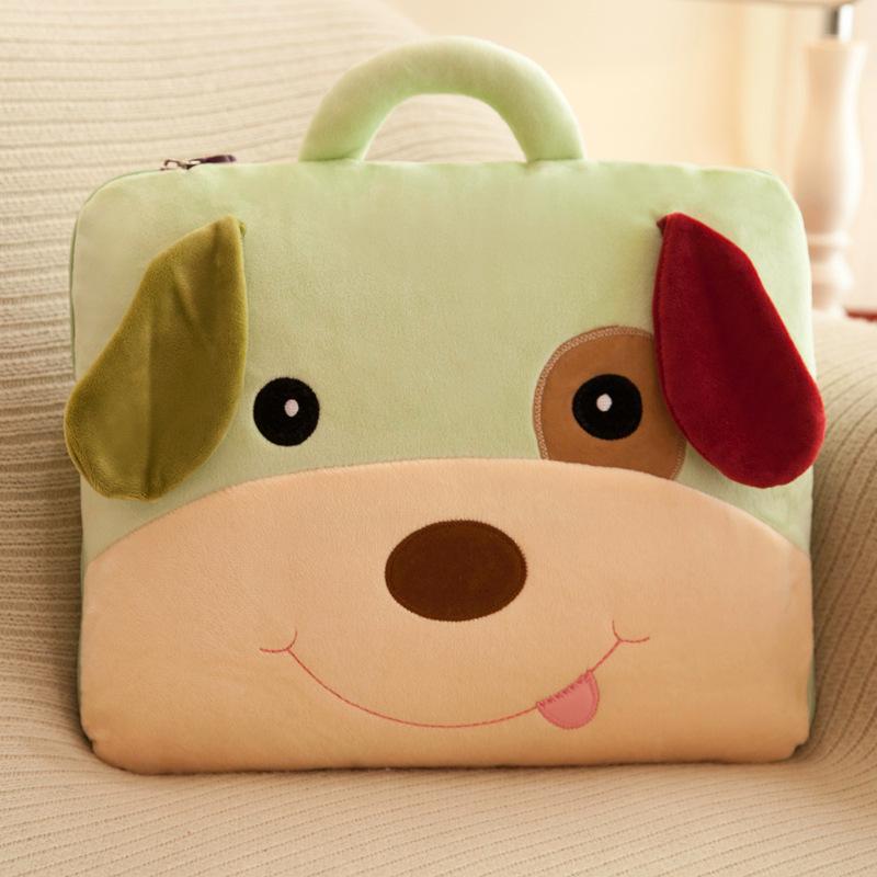 Dual-Use Cute Cartoon Pillow Blanket: Car & Office Nap Cushion