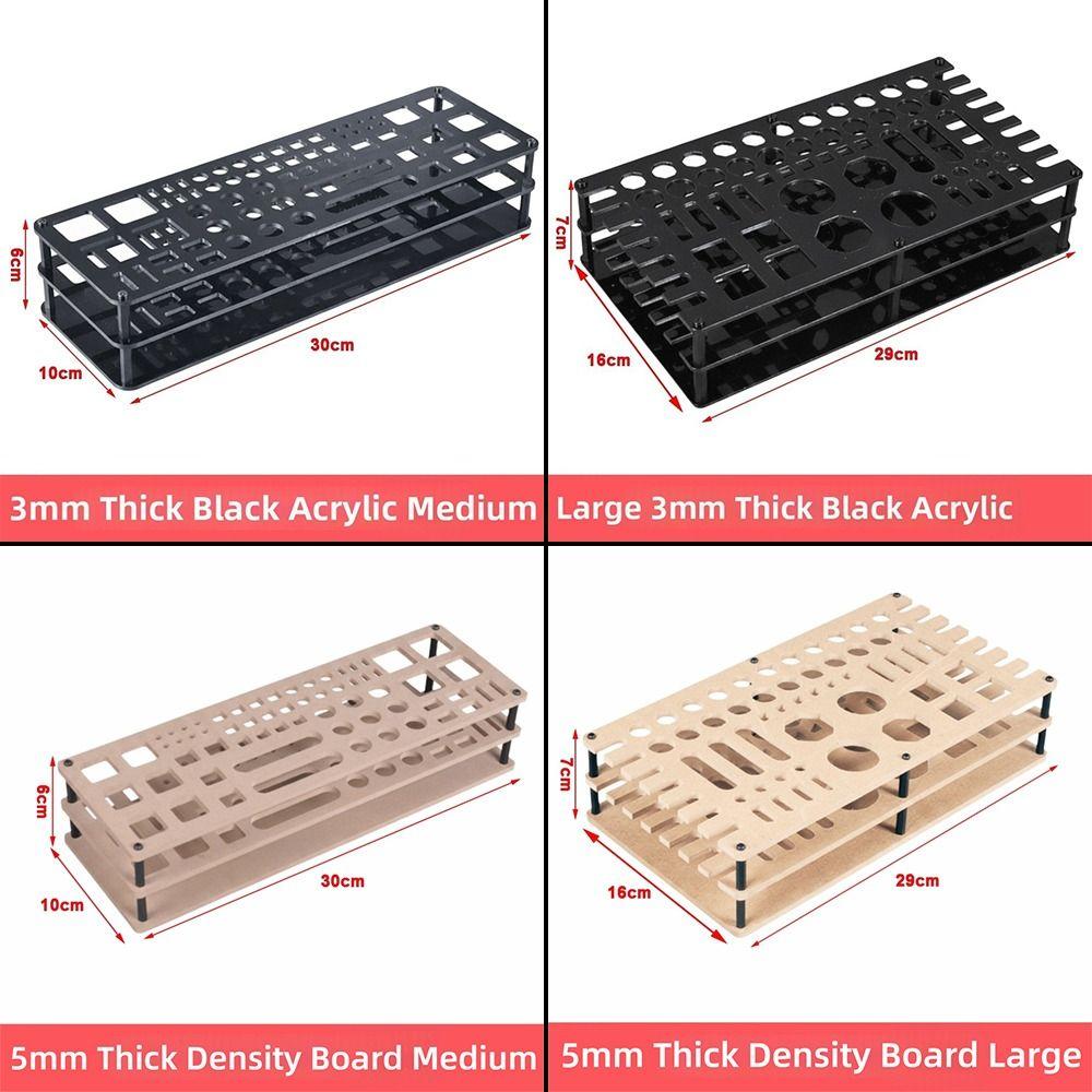 Multi Hole Tool Organizer Rack Black Desktop Tool Rack New Tool Storage Stand  Craft Tools