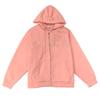 Women's 65% Cotton Embroidered Hooded Sweatshirt - Korean Style Loose Zip-up Jacket (2025 Student Collection)