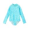 ASK JUNIOR Girls' UV Protection Leopard Print One-Piece Swimsuit