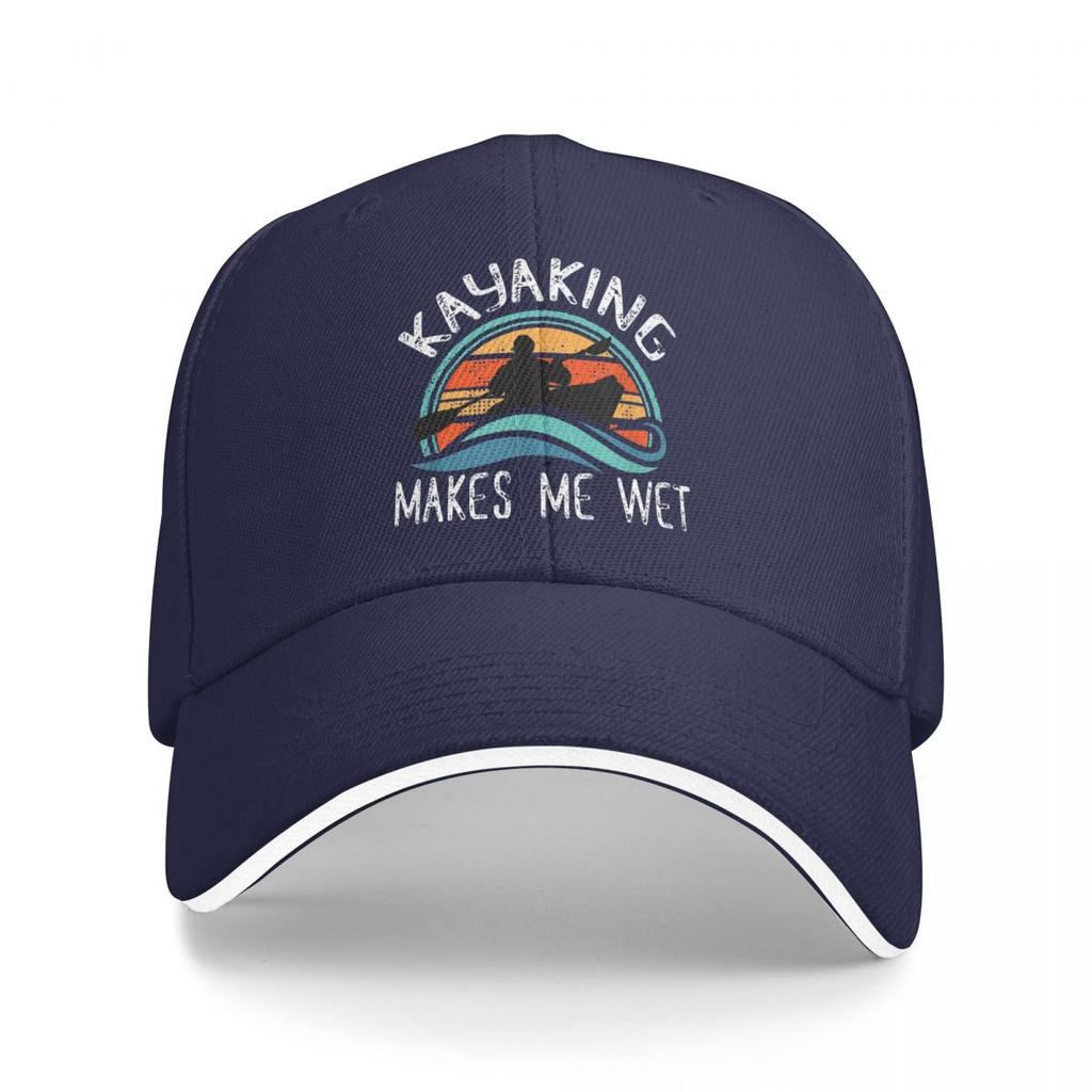 Baseball Caps Kayaking Gets Me Wet Vintage Retro Customized Female Male Outdoor Spring Hats