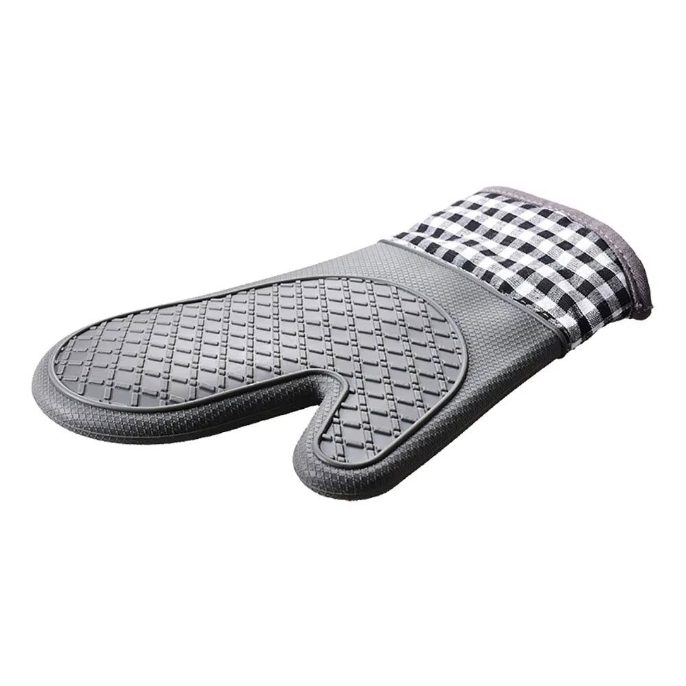 2pc Silicone Oven Gloves Thickened Anti Scalding Gloves Kitchen Gloves Microwave Mitts  BBQ