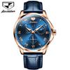 JINSHIDUN Multi-functional Hollow Pointer Fashion Small Second Dial Fully Automatic Mechanical High-end Men's Watch