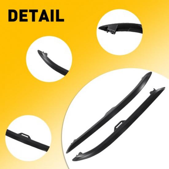 For - Honda Pilot Front Side Bumper Trims Pair Left Right LH RH Black