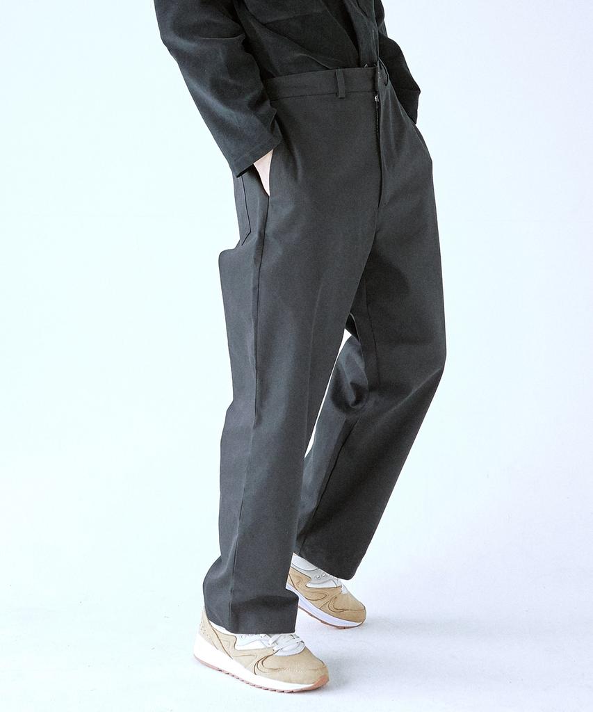 Inta Heavy Cotton Real Wide Pants _Black