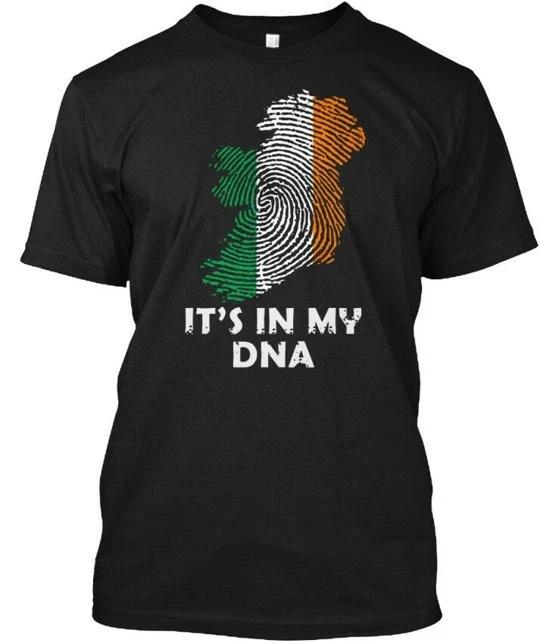 Fun Irish Dna Its In My 100% Cotton T-shirt Mens Tees Top Made in the USA T-Shirt Tee Top Unisex 2XL