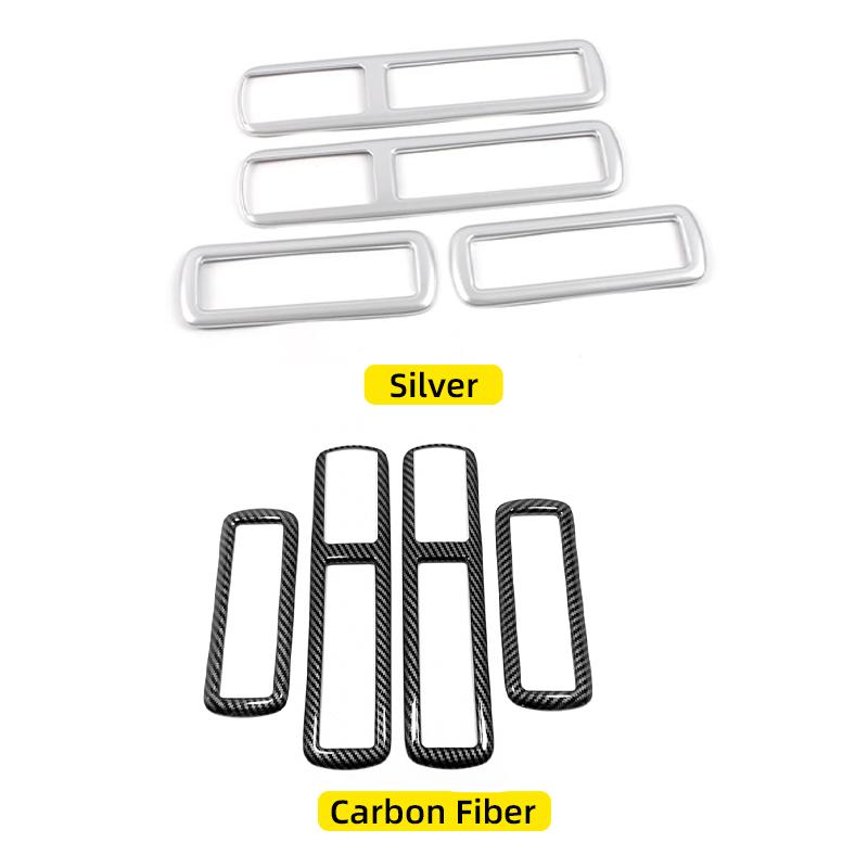 ABS Carbon Auto Innenraum Dachlüftungsrahmen Abdeckung Zierleiste Aufkleber Zubehör Für Toyota Highlander XU70 2020 2024 2024 2024 Hybrid