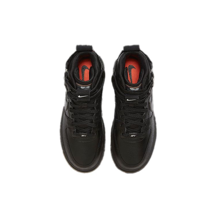 Nike Air Force 1 High Utility 2.0 Women Black Orange Gum Medium Brown Summit White DC3584-001