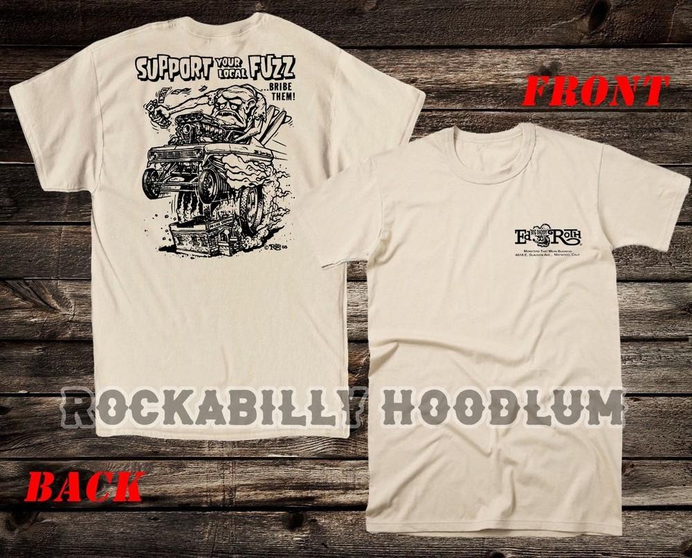 Retro Hot Rod Tee T Shirt Ed Big Daddy Roth Studios 60's Bribe Local Fuzz