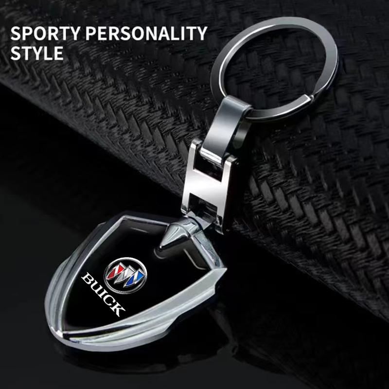 3D Metal Car Keychain Key Chain Ring Key Holder Styling Car Accessories For Buick Envision GS GL6 GL8 Avenir Riviera Lesabre Velite Verano