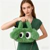 Adorable Big-Eyed Dog Plush Crossbody Bag - Fashionable Chain Design