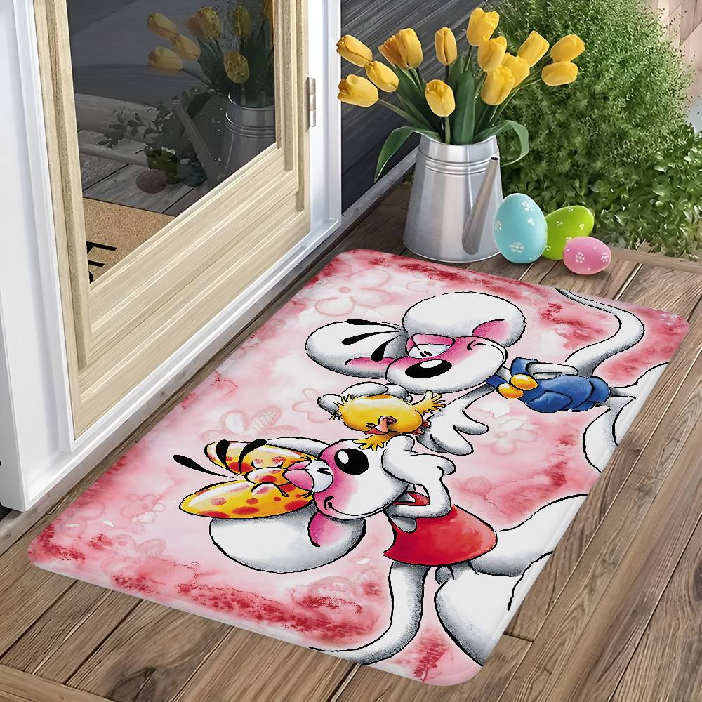 Felpudo Lavable Antideslizante Personaje D-Diddl Alfombrilla para Zona de Sala de Estar Sofá Sillas Alfombra de Área Felpudo de Cocina Alfombra de Área