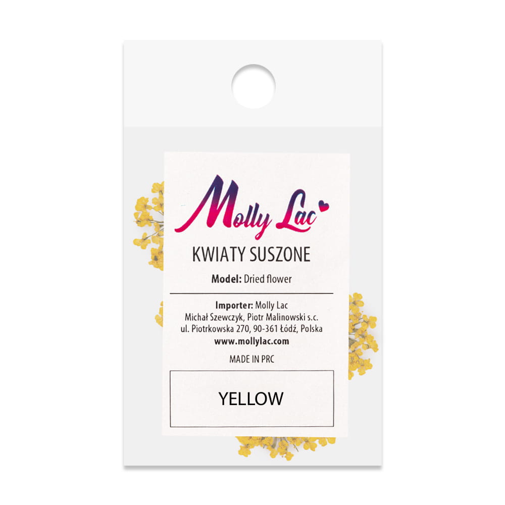 Dried Flowers For Nail Decorations Mollylac Yellow 5pcs
