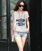 Second Roots Fish Print Summer Fish Short Loose Plus Perfect for and Office Single Plus Blouse, Women's, Top, Pattern, Sleeve, Fit, Sizes, Stylish,