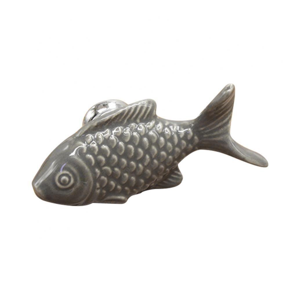 

Ceramic Drawer Knob Fish Shape Door Handles Cute Cupboard Knob for Kids Room