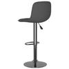 Bar Stool 2 Pcs Dark Grey Fabric