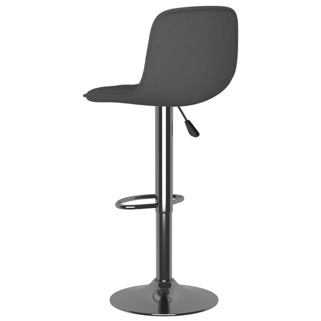 Bar Stool 2 Pcs Dark Grey Fabric