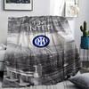 Inter Milan Printed Flannel Blanket, Soft Throw for Bedroom Sofa, Washable, Christmas Present, Great Gift.