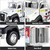 1/50 Scale Metal Scales City Die-casting Garbage Trucks, Large Toy Garbage Trucks, Oil Tankers and Toy Transport Vehicles with Rear Traction