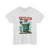 Paradise Surf Shack T-Shirt | Beach Lifeguard, Palm Trees, Surfboard Cotton Tee