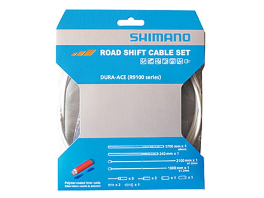 Shimano (SHIMANO) Repair Parts Shift Cable Set, Polymer Coated, R9100, White, with Nose for OT-RS900 and RD-R9100, Y0BM98020