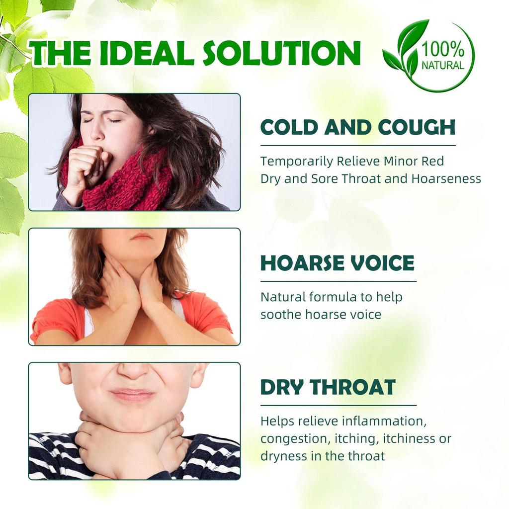 Sore Throat Relief Topical Ointment Herbal Throat Itchy Treatment Cream Cough Soothes Sore Throats Ointment Pharyngitis Care 20g