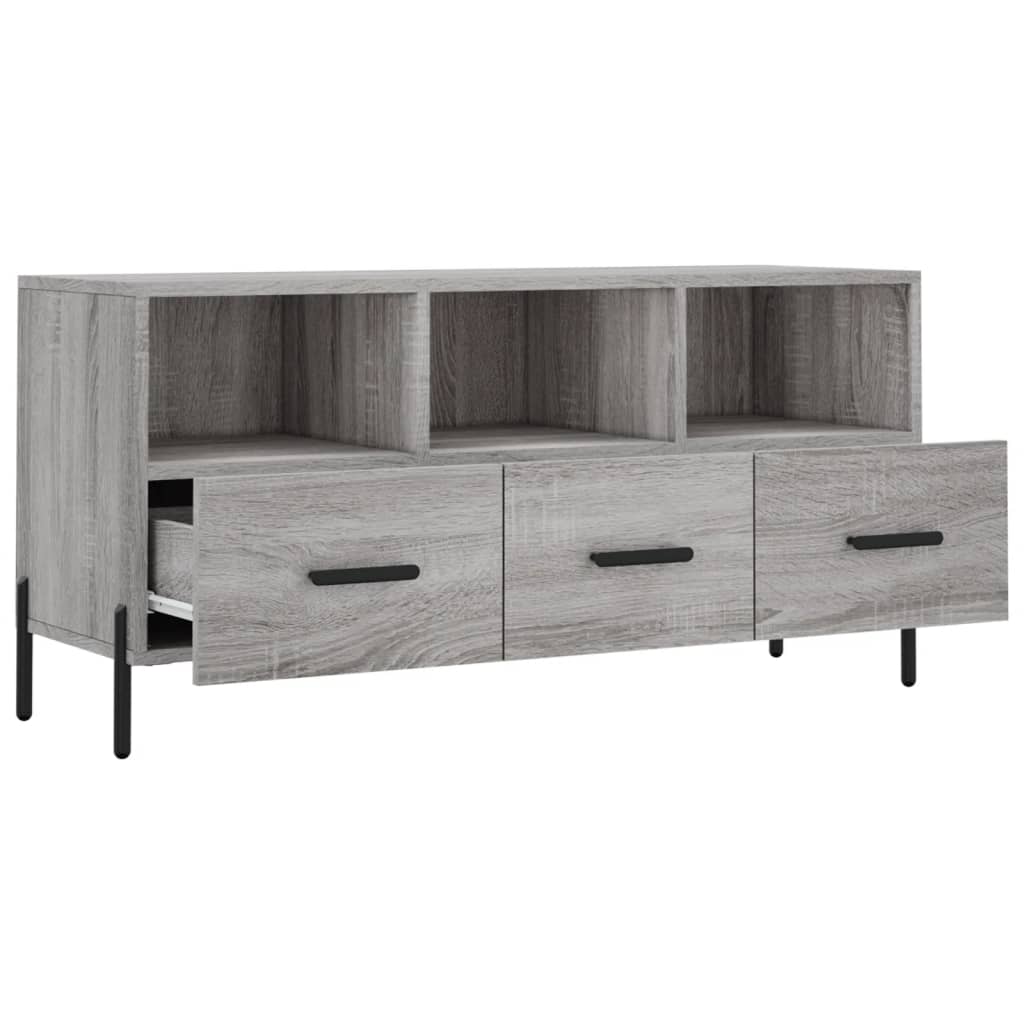 TV Cabinet Gray Sonoma 102 x 36 x 50 cm Particleboard