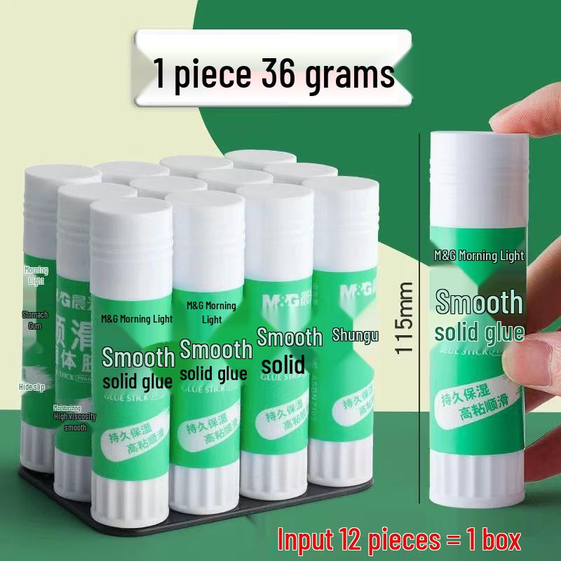 Chen & Guang Multi-functional High Viscosity Solid Glue Stick, 21g - Ideal for Student Crafts and Office Use