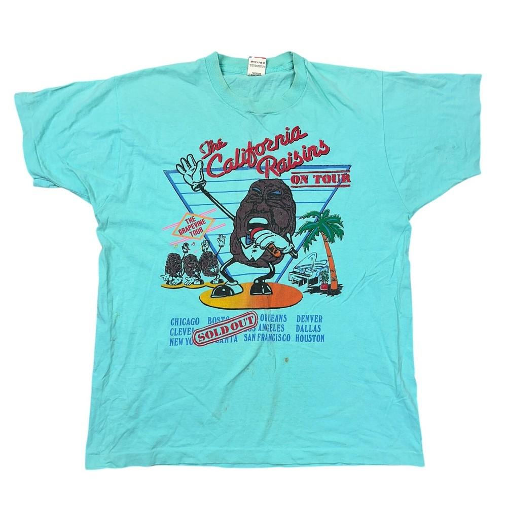 

The California Raisins Tour T-shirt Top Single Stitch Vintage Blue Mens L
