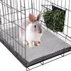 Metal Guinea Pigs Hays Rack Durable Anti Tip Structure Space Saving Cage Feeder For Small Pet