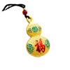 Brass Fu Character Gourd Lucky Cat Abacus Keychain – Attract Wealth & Fortune