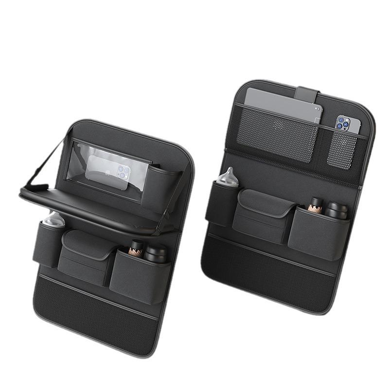 Bolsa de almacenamiento para el asiento trasero del automóvil con bandeja