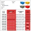 Industrial Nestable Plastic Storage Box with Lid