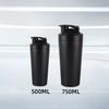 500/750ml Stainless Steel Protein Powder Shaker Bottle Leak Proof Water Bottle for Gym Fitness Sport Whey Shakes Cup