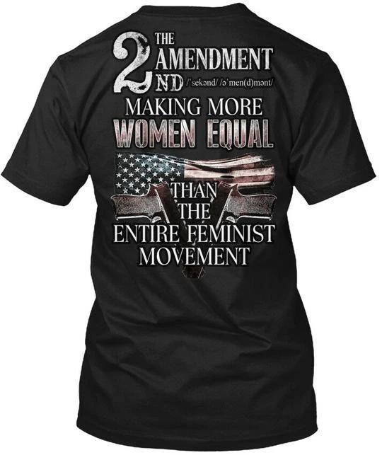 

Patriotic Equal M 0017 The Amendment 2nd Sekond T shirt Made in USA S to 5XL M