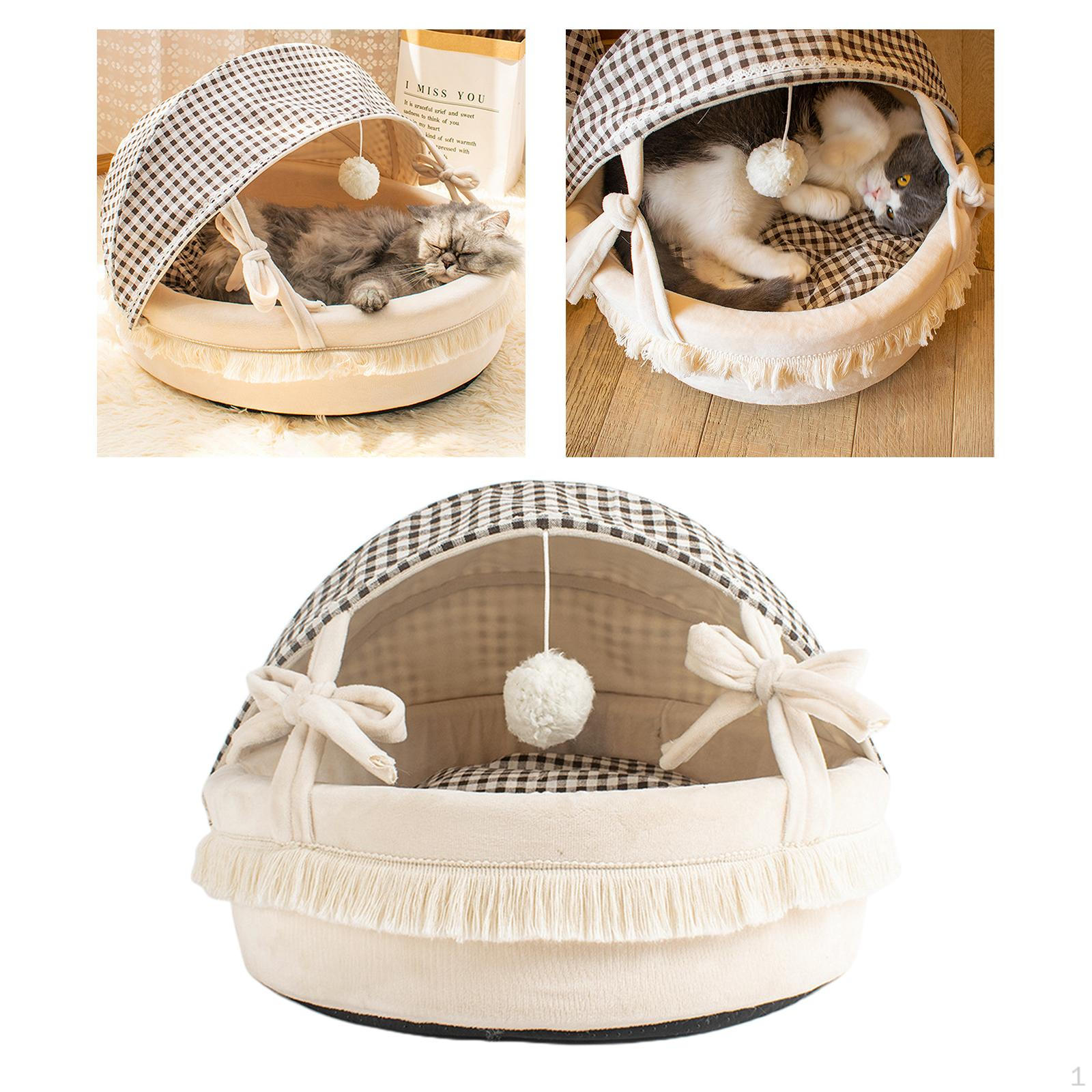 

Bed Pet Supplies Adjustable with Foldable Cover for Rabbits Cats Small